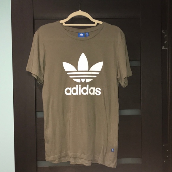 khaki green adidas top